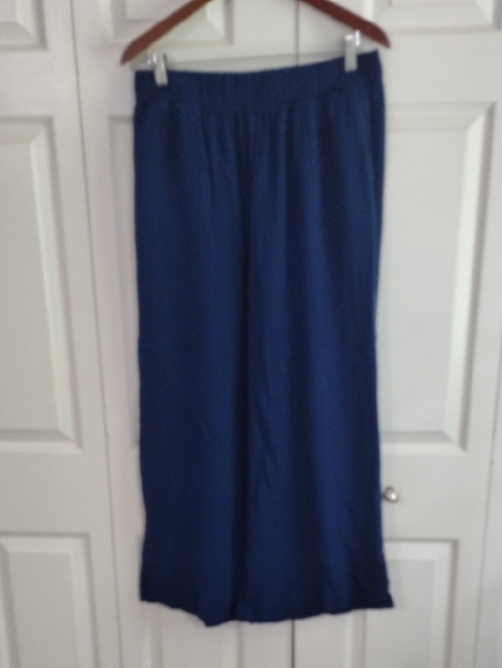L.L. Bean Gauze 100 Cotton Baggy Blue Casual Pants Size medium 4 Of July